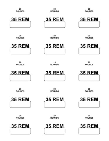 Labels: 35 Remington